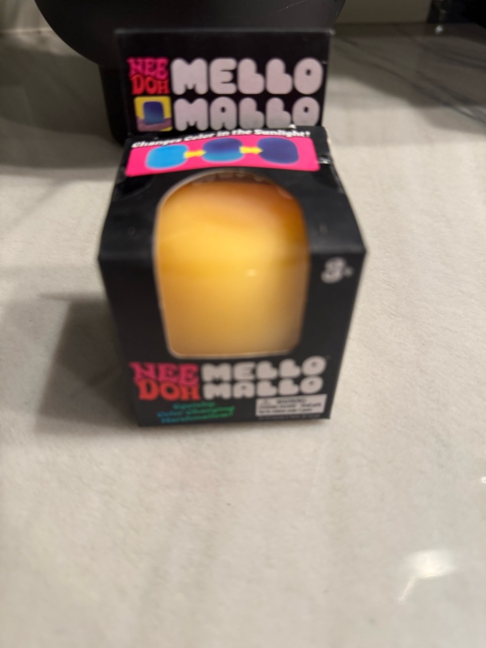 TikTok viral  NeeDoh Mello Mallo Yellow Stress Ball in Original Box